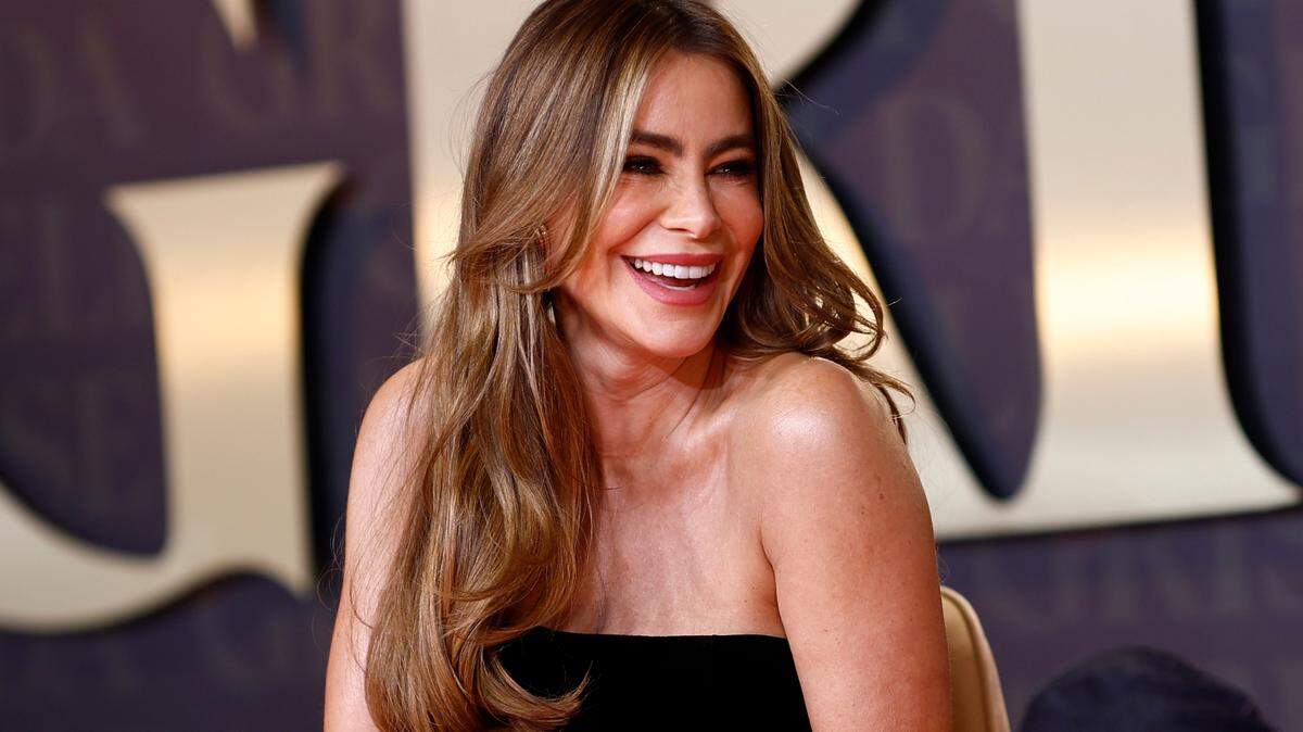 La actriz colombiana Sofía Vergara, durante la presentación de la serie de Netflix ‘Griselda’, este martes en Madrid.