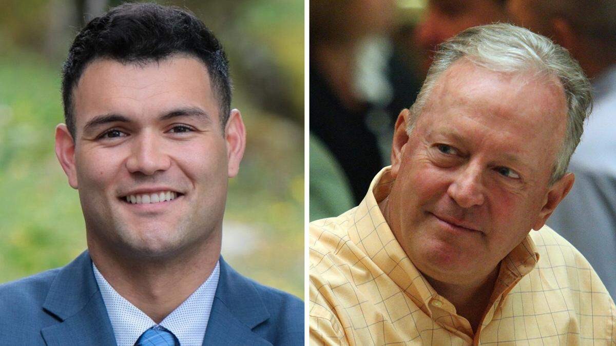 David Tangipa, left, and George Radanovich are two Republicans running for California Assembly District 8.