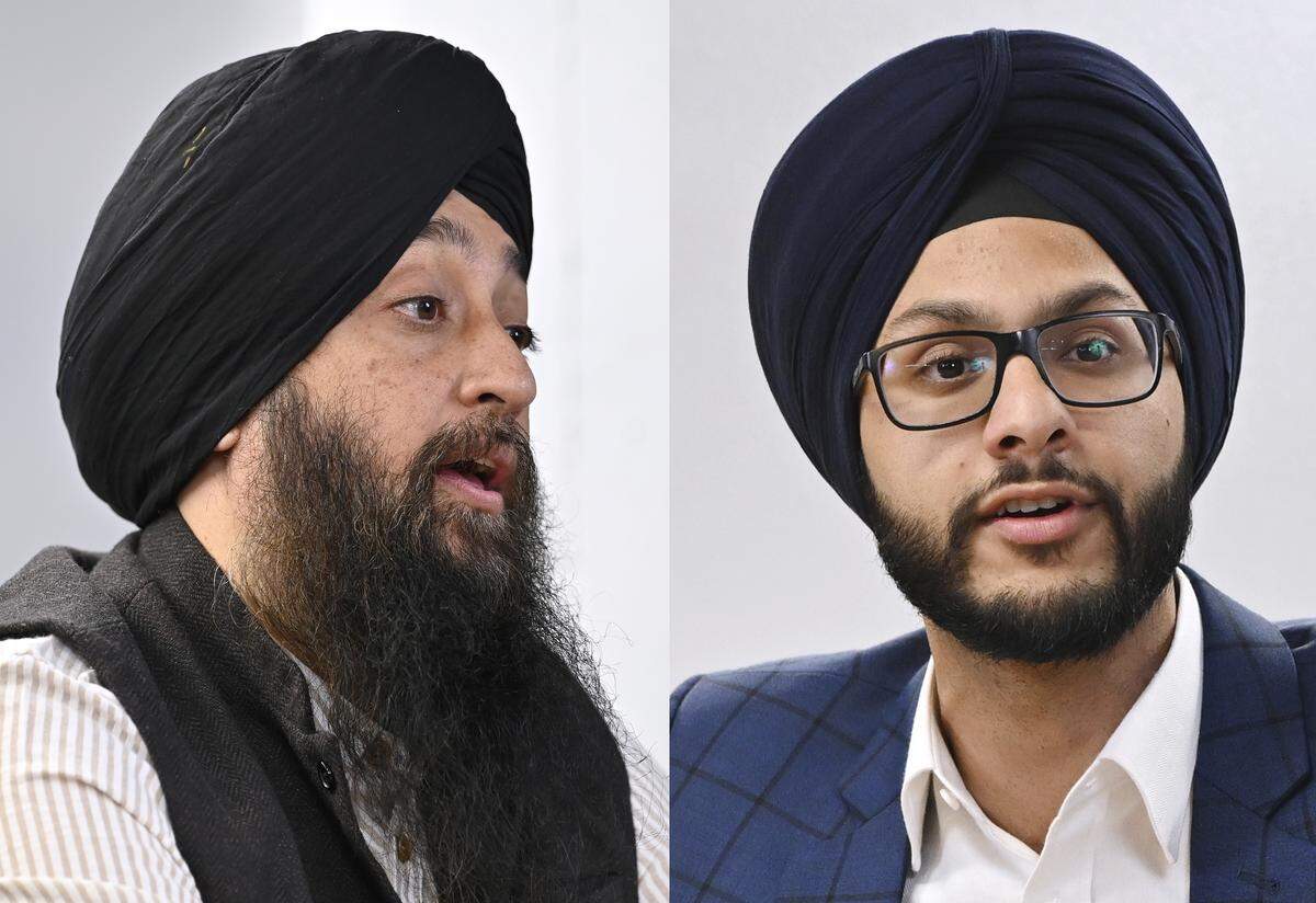 District 1 candidate Deep Singh, seen during a Fresno City Council forum held by The Fresno Bee Friday, April 17, 2026 in downtown Fresno