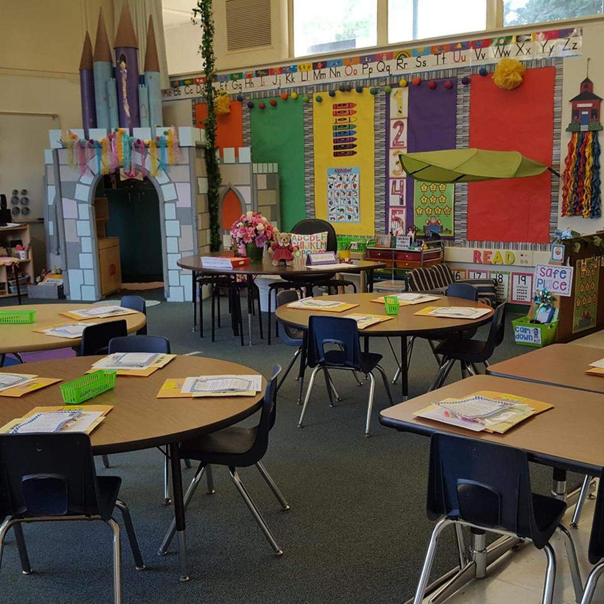 A TK classroom posted by a teacher in response to a Fresno Teachers Association post.