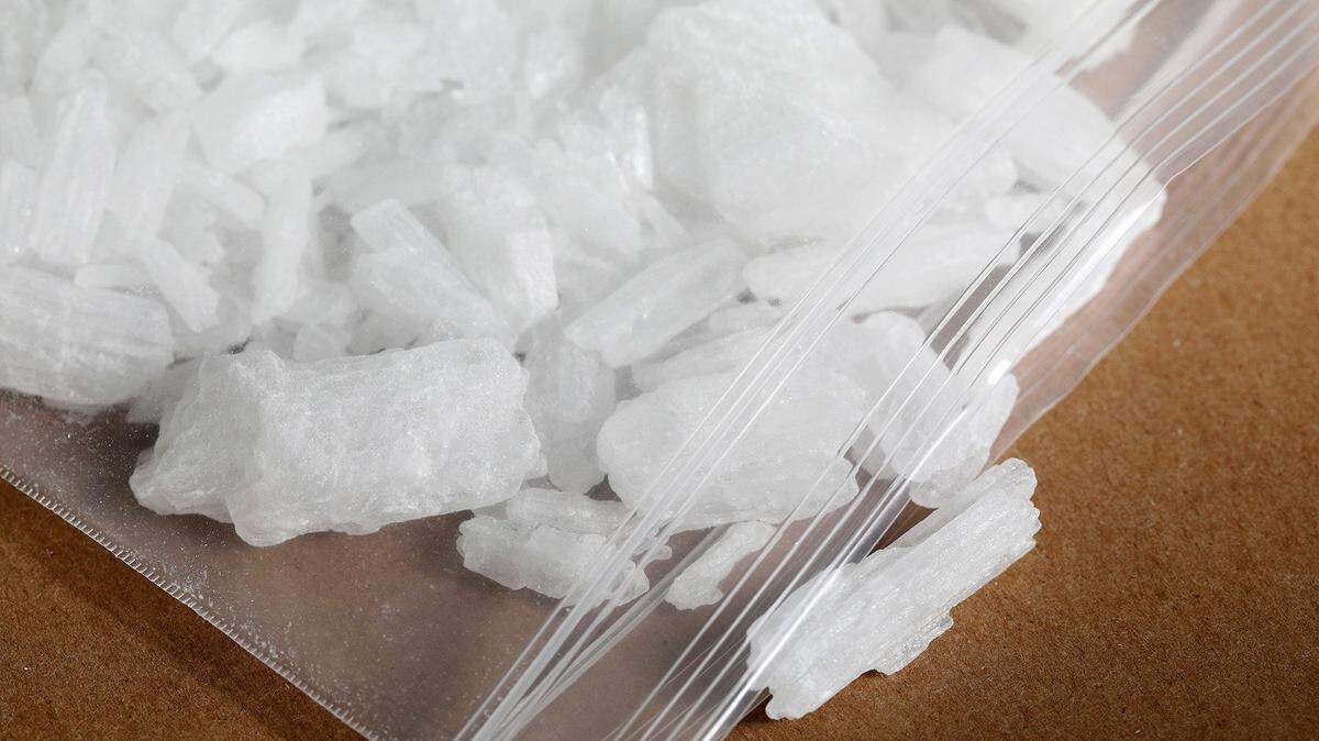 File photo of pure methamphetamine in rock from, known as ice, is photographed at the DEA North Central Laboratory in Chicago, Ill.