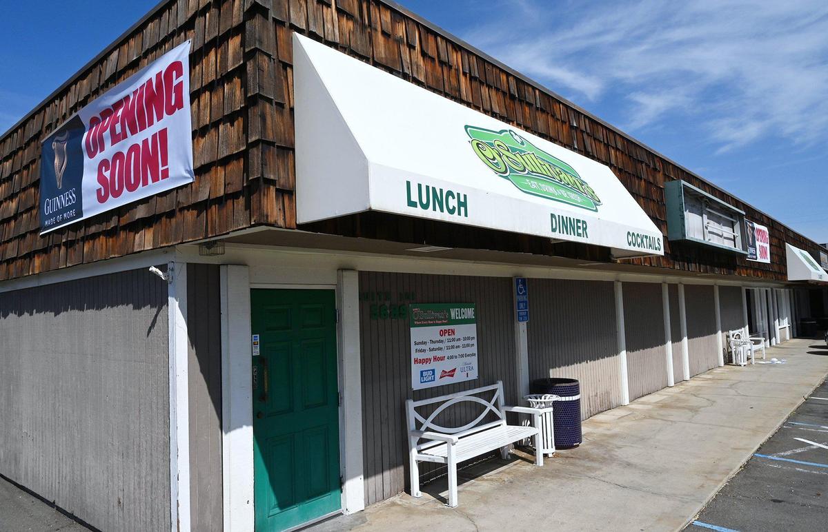 The exterior of Irish OSullivan’s bar and restaurant, shown March 8, 2022 in Fresno. Irish OSullivan’s, with a discreet name change, plans to re-open at its original location on Kings Canyon Road after it closed for two years due to the pandemic.