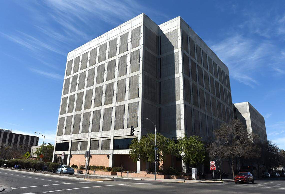 Fresno County Jail in downtown.