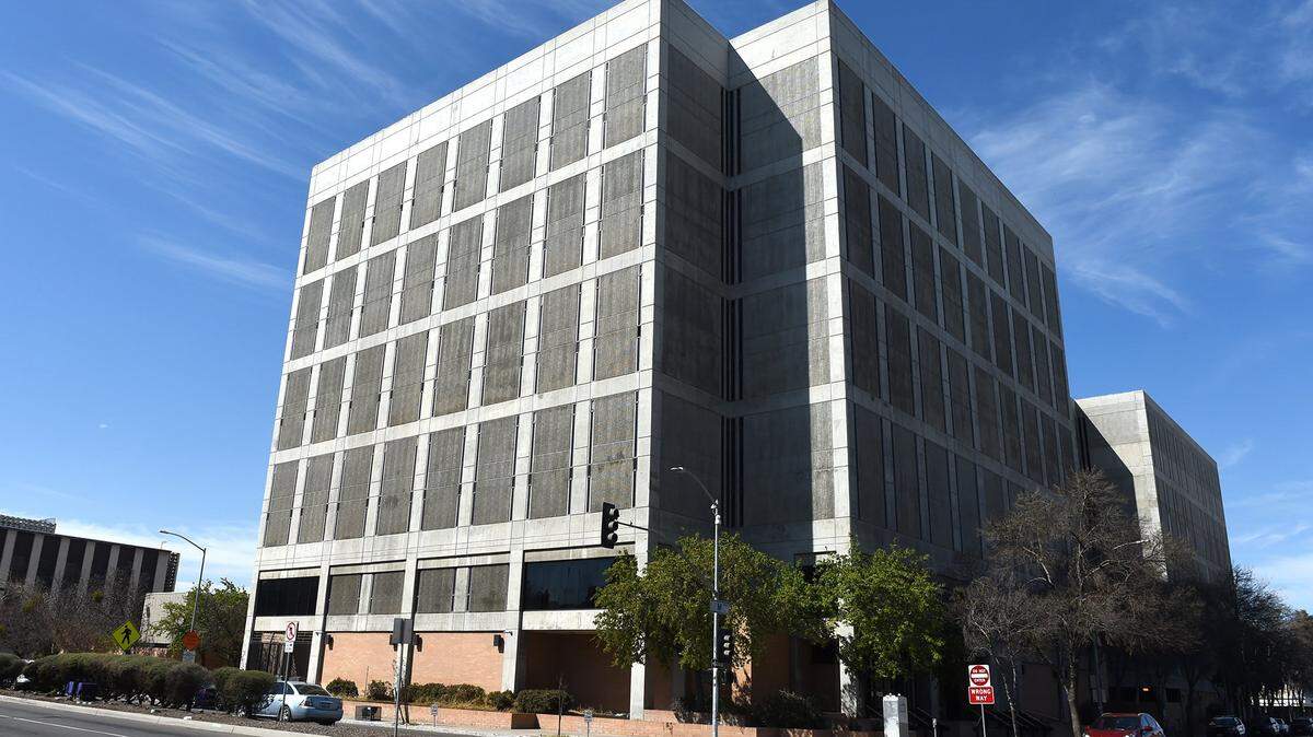 Fresno County Jail in downtown.
