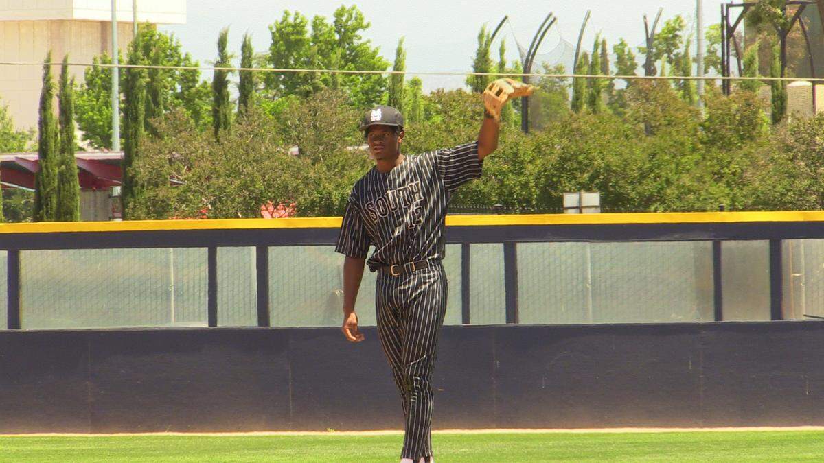 Madera South pitcher/shortstop Murf Gray during the Central Section Division IV championship game on Saturday, May 28, 2022. Gray will play for Fresno State next season.
