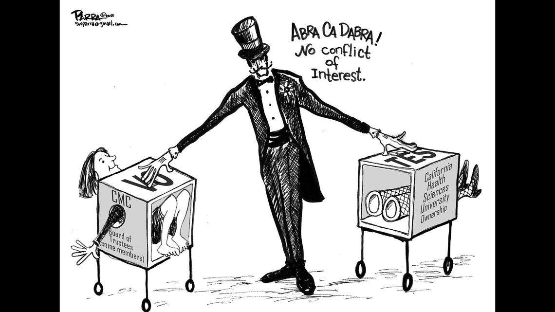 Like magic! SW Parra opinion cartoon takes on Community Medical’s board and its ethics