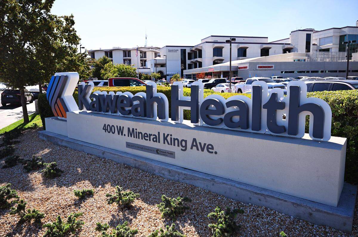 Kaweah Health is facing a state investigation in a wrongful death lawsuit. Photographed Monday, Aug. 4, 2025 in Visalia.