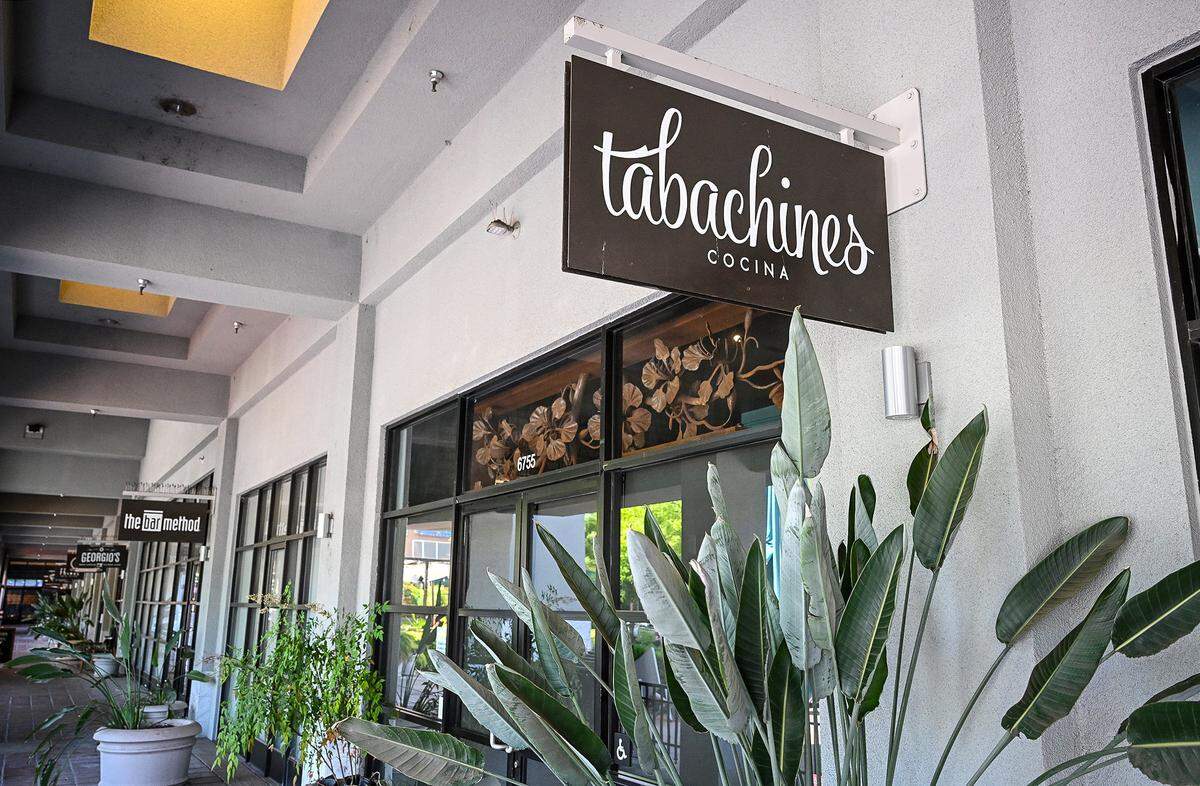 Tabachines Cocina, located on the southwest corner of Herndon and Palm in Fresno, has been voted in a poll by Fresno Bee readers as the highest-end restaurant in town.