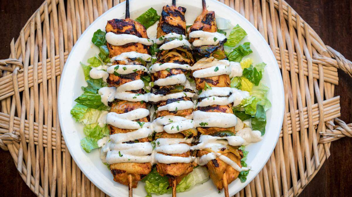 Dishes like this chicken are on the menu at Kabab City’s restaurants.