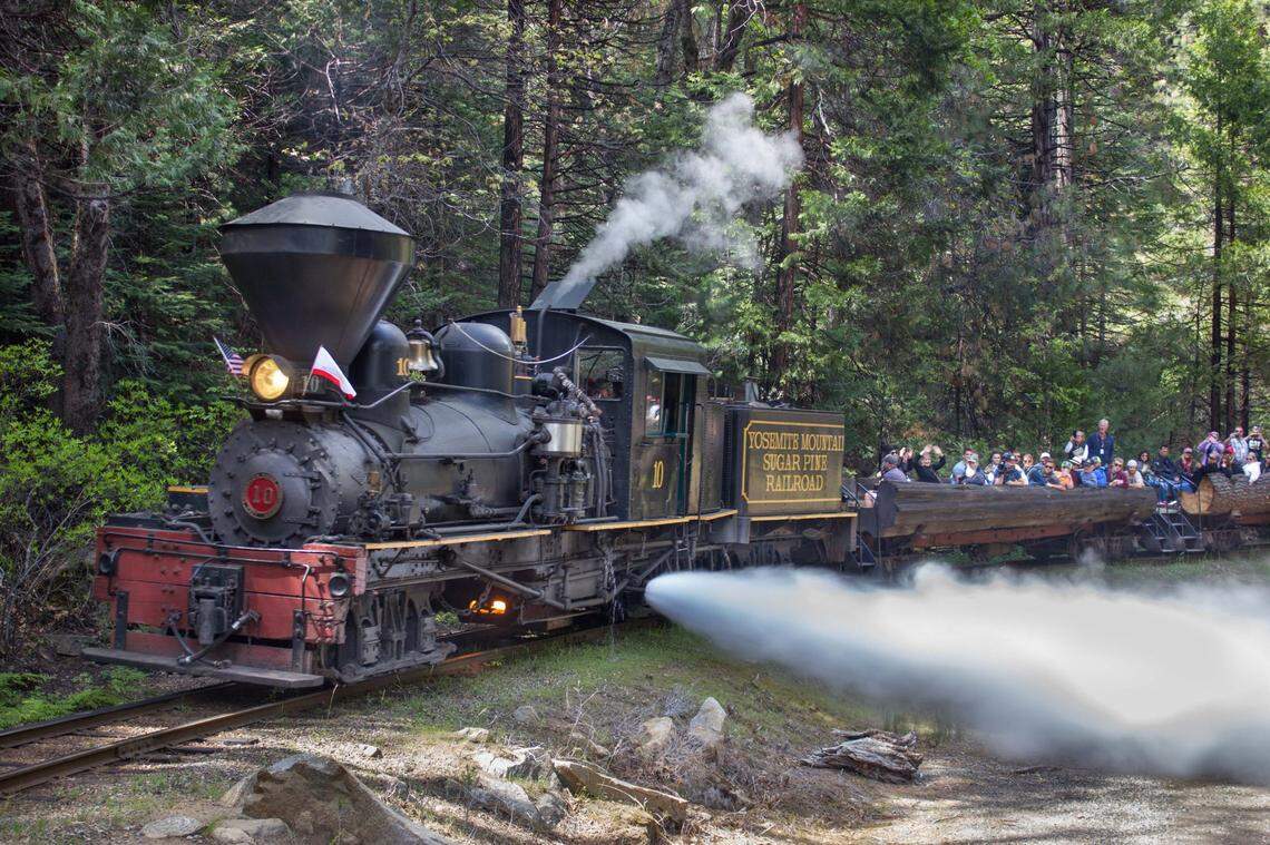 Take a ride along the Yosemite Mountain Sugar Pine Railroad in Fish Camp.
