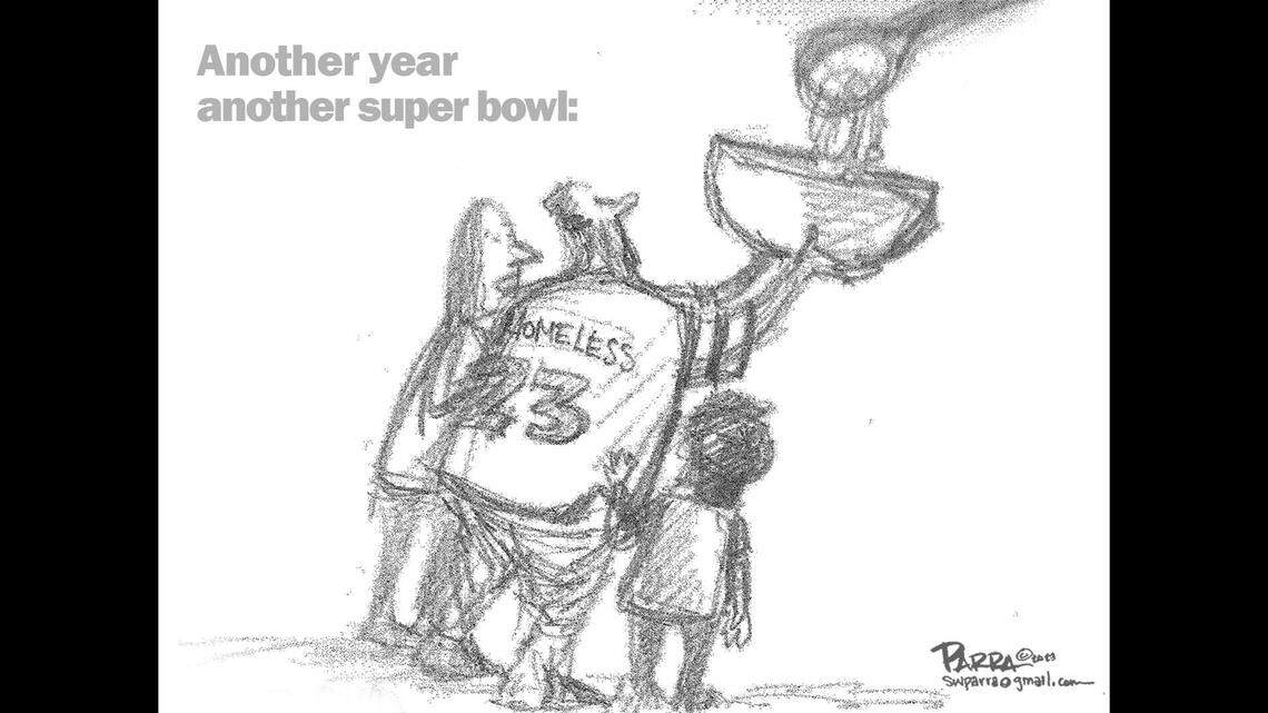 Fresno has its own version of the super bowl: SW Parra opinion cartoon for The Bee