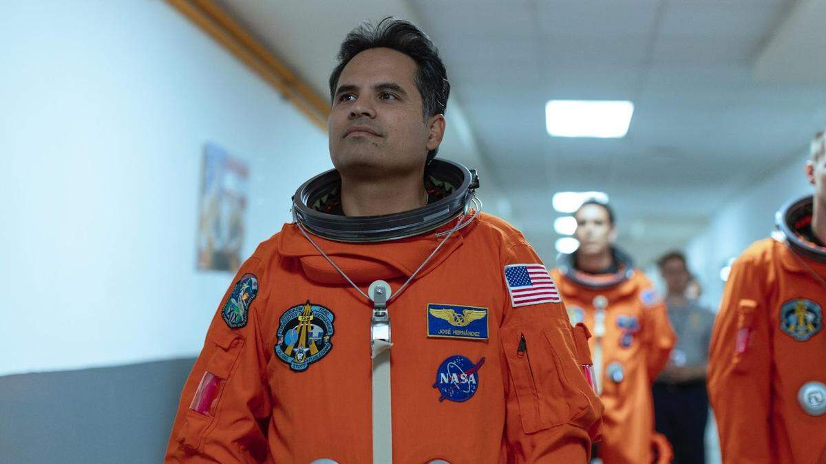 Actor Michael Peña in the movie inspired by the real-life story of NASA flight engineer José Hernández, A Million Miles Away that follows him and his devoted family of proud migrant farm worker on a decades-long journey, from a rural village in Michoacán, Mexico, to the fields of the San Joaquin Valley, to more than 200 miles above the Earth in the International Space Station.