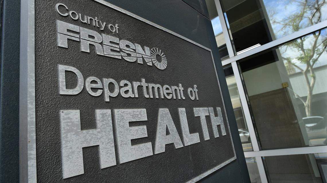 The Fresno County Department of Health at 1221 Fulton Street is shown in 2021.