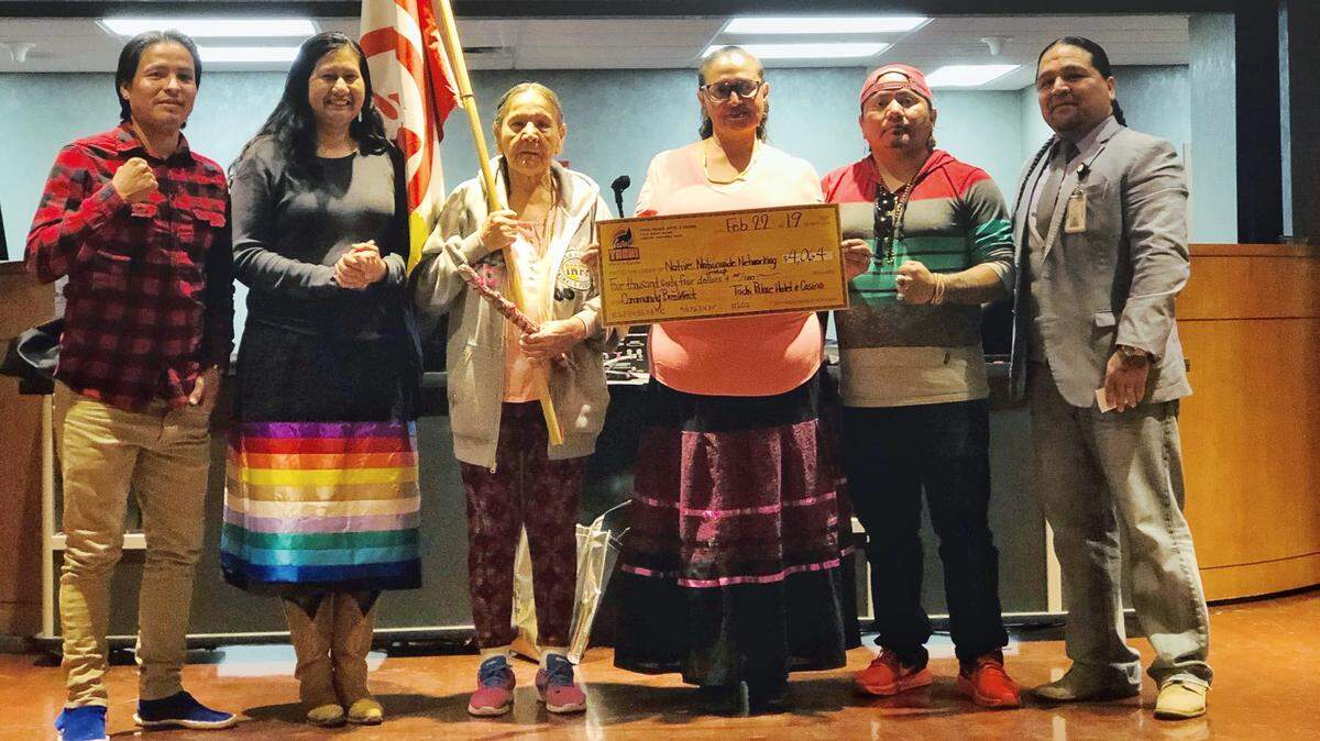 The Tachi Palace Hotel and Casino raised more than $4,000 for the Natives Nationwide Networking Group during their monthly community breakfast.