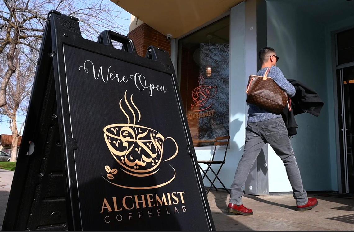 Hamzeh Mahmoud has opened Alchemist Coffee Lab in the space formerly run by Hi-Top Coffee in the Tower District. Photographed Thursday, Jan. 12, 2023 in Fresno.