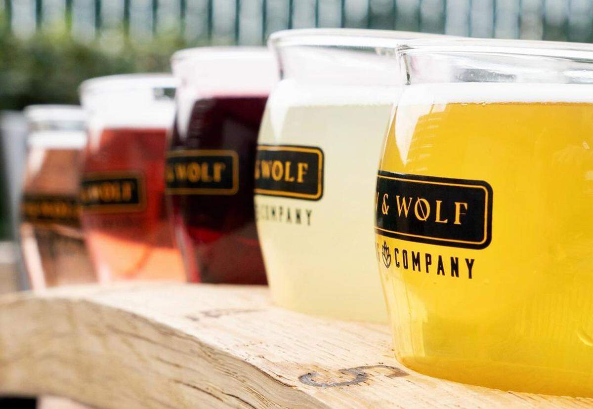 Hard seltzers such as these are winning awards for Crow & Wolf Brewing Co. in Clovis.