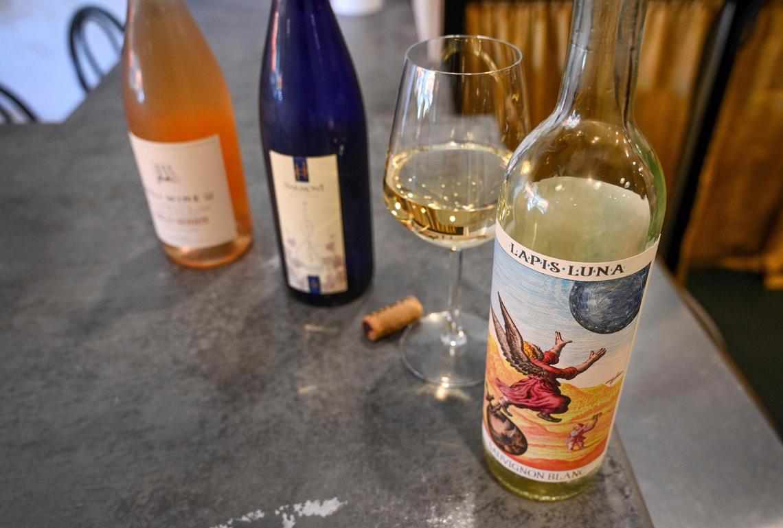 Wines from Lapis Luna along with a wide selection of varietals are available by the glass or bottle at Lune Wine Bar & Eatery in downtown Fresno.