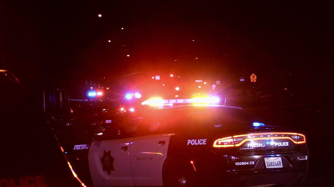 Officers with the Fresno Police Department responded to a shooting at Dakota and Teilman avenues on Friday, March 8, 2024.