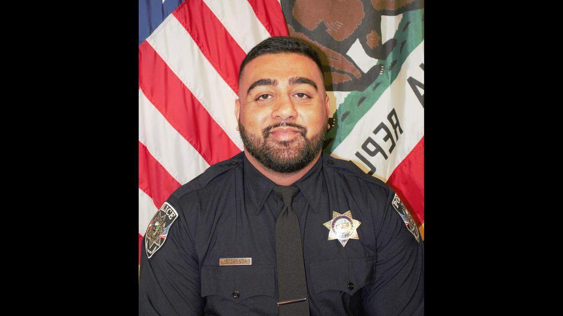Manvir Dhanoa, 26, a Sanger police officer for less than three months, died in a solo vehicle crash on Tuesday, June 13, 2023 in Fresno County, Sanger police confirmed.