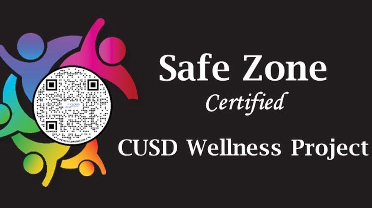 A Safe Zone Certified sticker, pictured, is presented to Clovis Unified staff who complete the voluntary training that teaches them to better interact with those in the LGBTQ+ community.