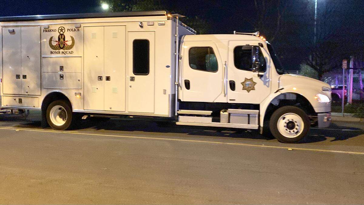 Fresno Police bomb squad sent to Selland Arena, where Disney on Ice was held, after a suspicious package was found near the downtown venue.