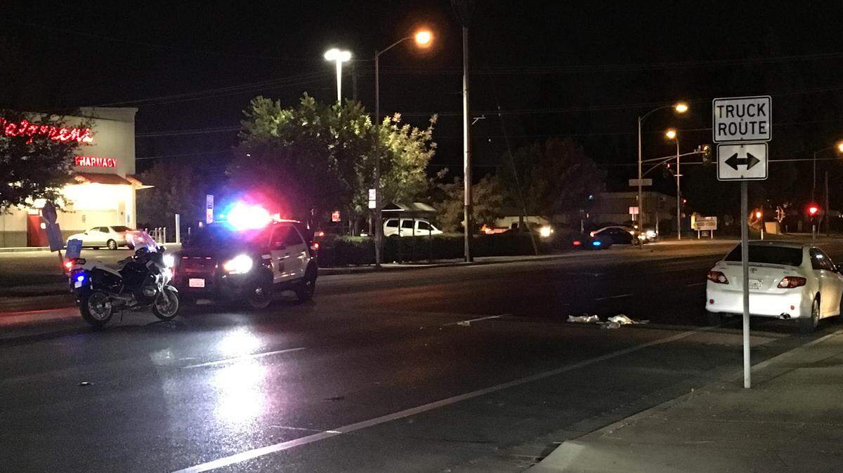 A man who stepped off the sidewalk was struck and injured by a Jeep Friday night in north Fresno. The accident happened around 8:30 p.m. on the northbound lanes of First Street just south of Bullard Avenue.