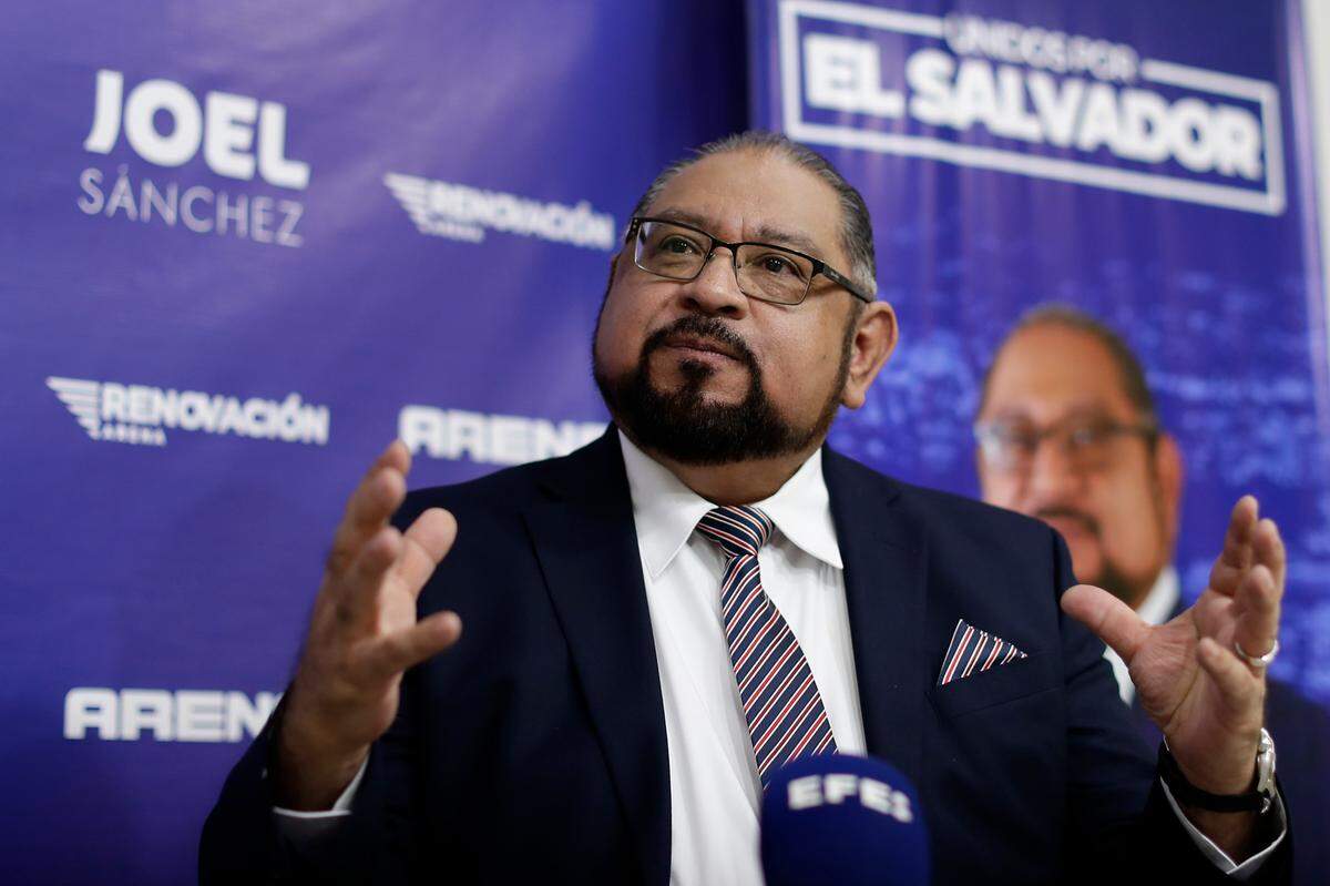El empresario y residente en Estados Unidos Joel Sánchez volvió a El Salvador, de donde migró cuando tenía 19 años, para competir por la Presidencia de la mano de la debilitada Alianza Republicana Nacionalista (Arena, derecha), que gobernó el país por 20 años.