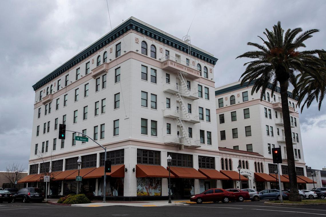 Work continues inside the Tioga-Sequoia Brewing Company taproom in Merced, Calif., on Thursday, Feb. 23, 2023. According to Tioga-Sequoia Brewing Company President Michael Cruz, the taproom is expected to open in April.