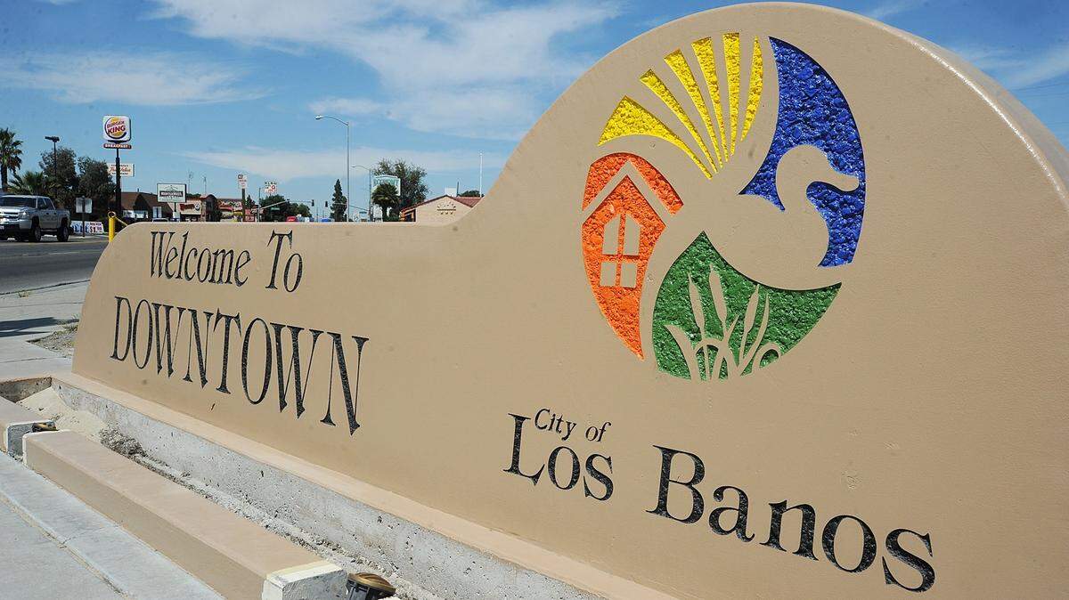 The City of Los Banos welcome sign.