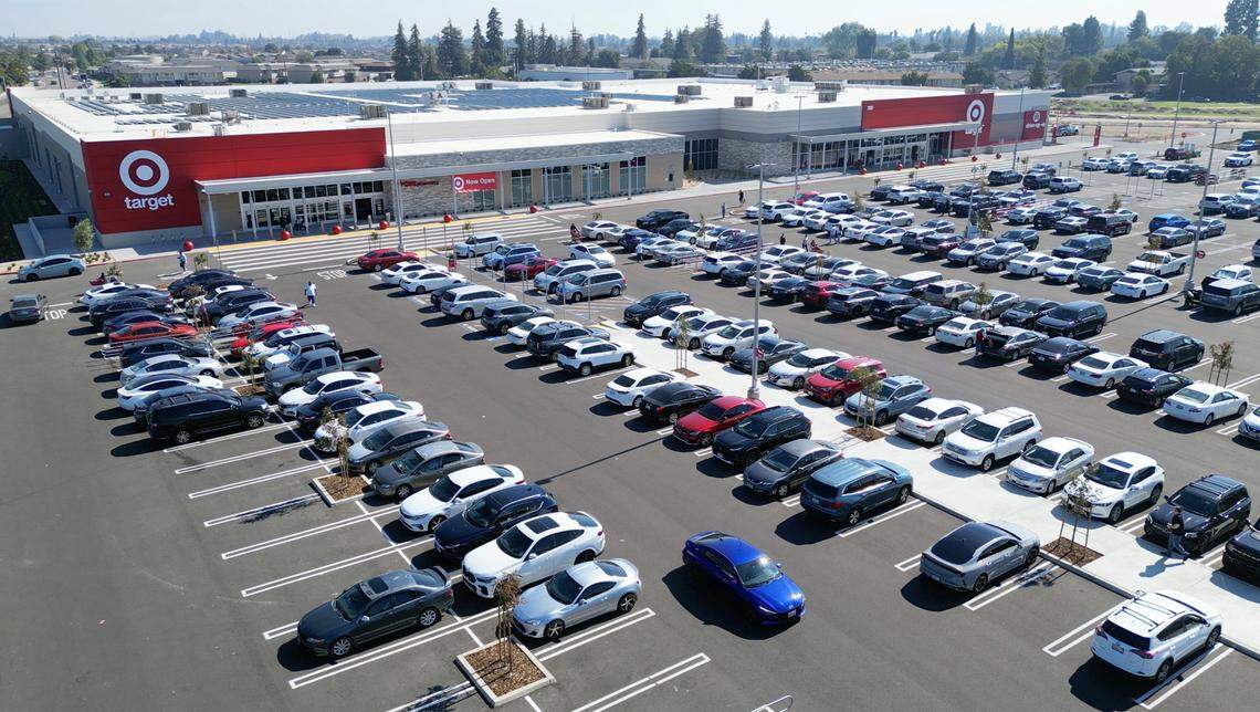 Target has opened in the Fancher Creek Town Center, photographed Tuesday, Oct. 21, 2025 in Fresno.