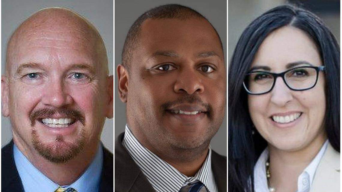 Fresno County District 2 candidates, from left, Steve Brandau, Steve Hosey and Nasreen Johnson are running in the March 5 special election.