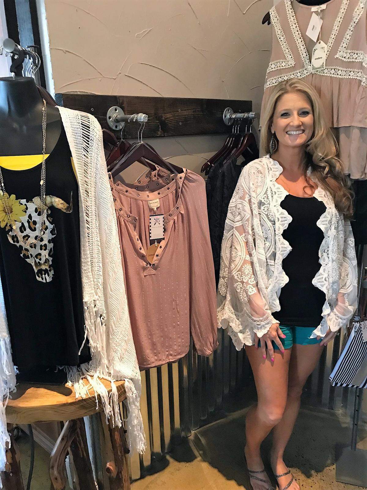 Rachelle Estrada, owner of Rustic Lace Boutique that recently opened inside A Secret Garden Florist.