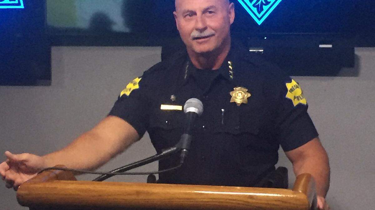 Fresno has seen a drop in crime so far this year, with crime numbers down in every category, Police Chief Jerry Dyer said Wednesday, May 9, 2018. As of Wednesday, there have been 14 homicides this year compared to 25 at the same time last year.