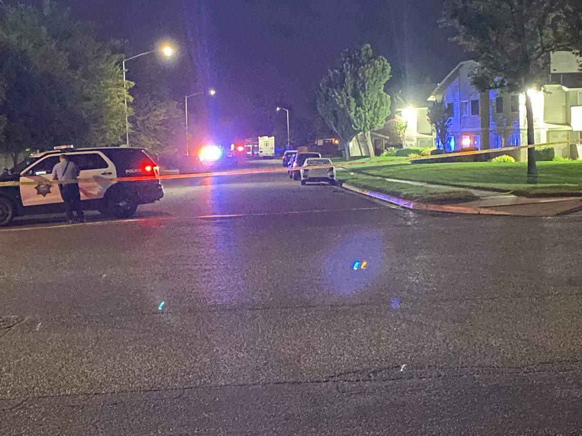 Officers with the Fresno Police Department responded to a domestic violence incident at Blythe Avenue and Austin Way on Saturday, Aug. 23, 2025. The alleged suspect was shot by officers.
