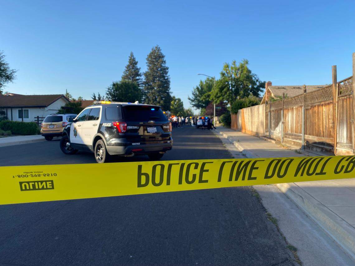 Fresno police tape cruiser crime scene 