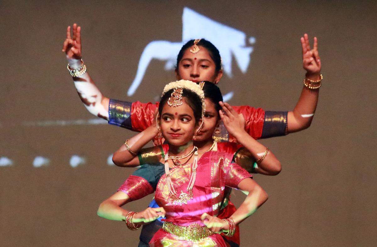 The Indian Classical Dance group from Fresno performed ancient dances from southern India during the Martin Luther King, Jr. Commemoration at the Fresno Veterans Memorial Auditorium on Jan. 20, 2025.