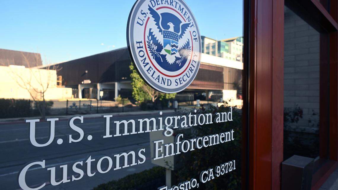 An U.S. Immigration and Customs Enforcement office in Fresno.