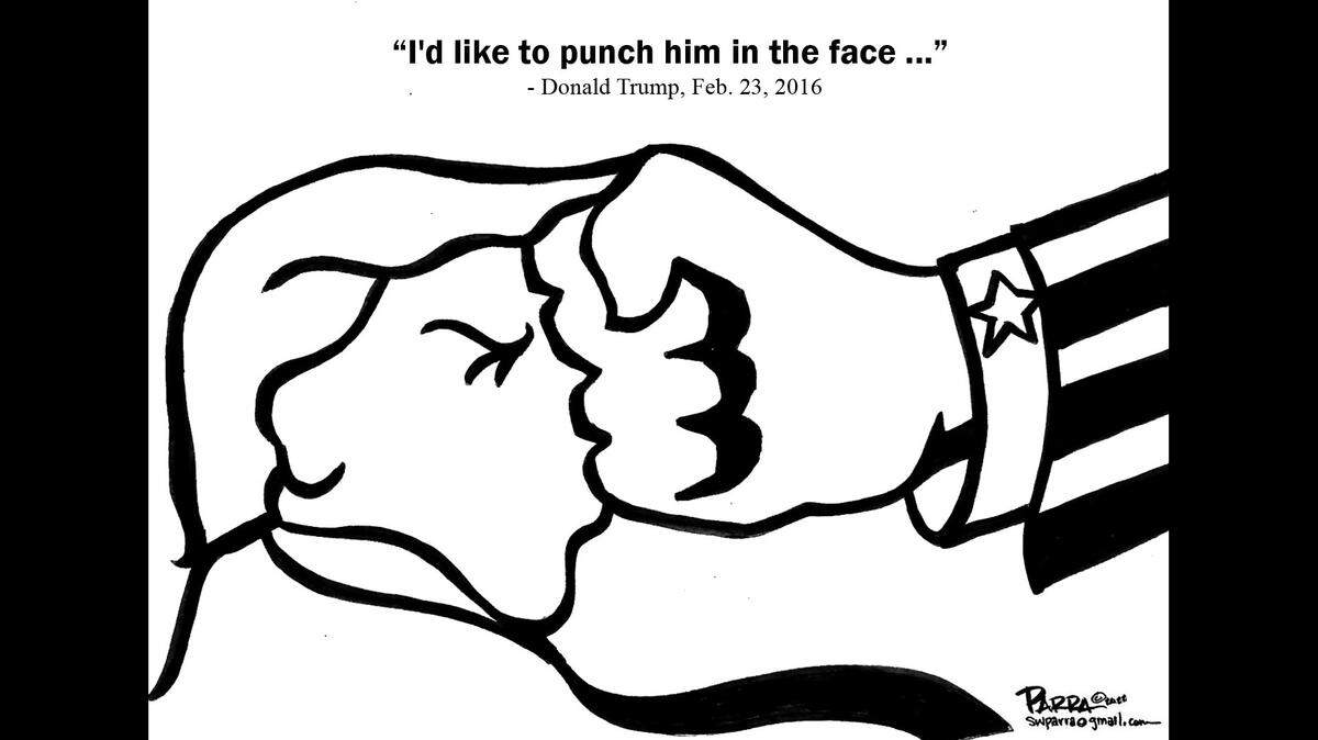 A punch in the face.