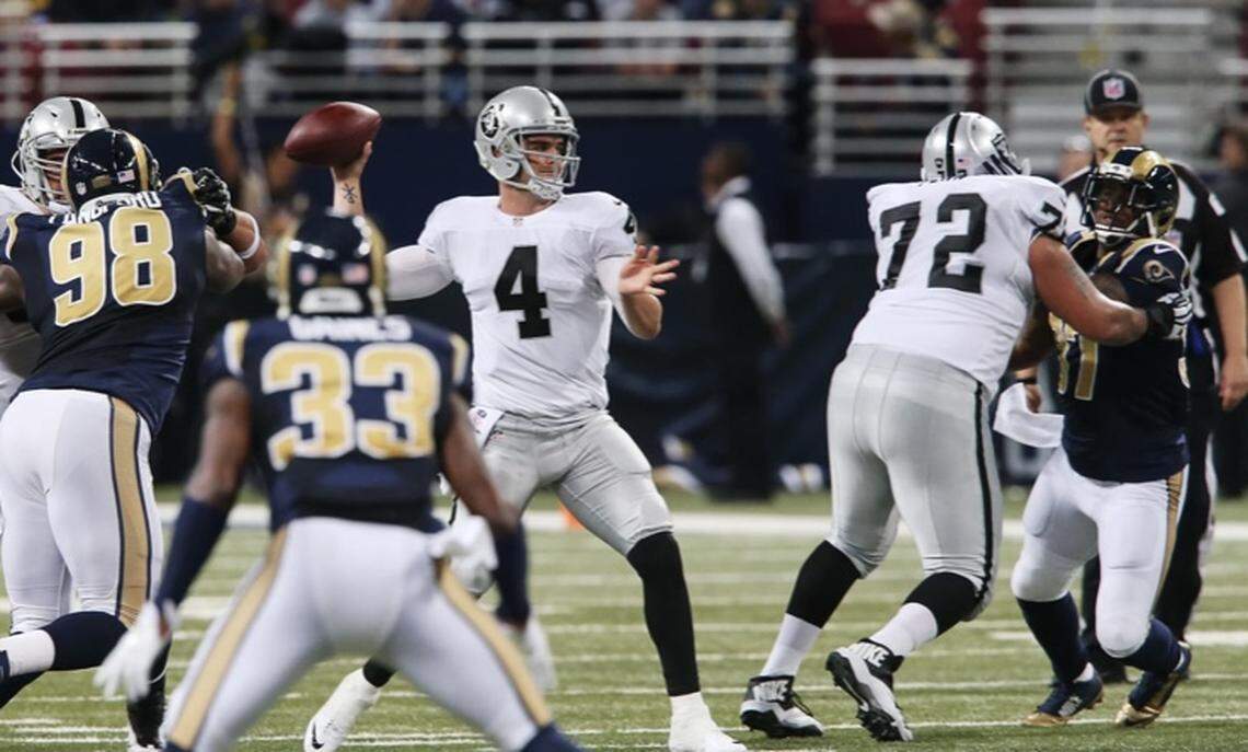 The Las Vegas Raiders hits the road to SoFi Stadium in a matchup against the Los Angeles Rams on Thursday, Dec. 8, 2022.