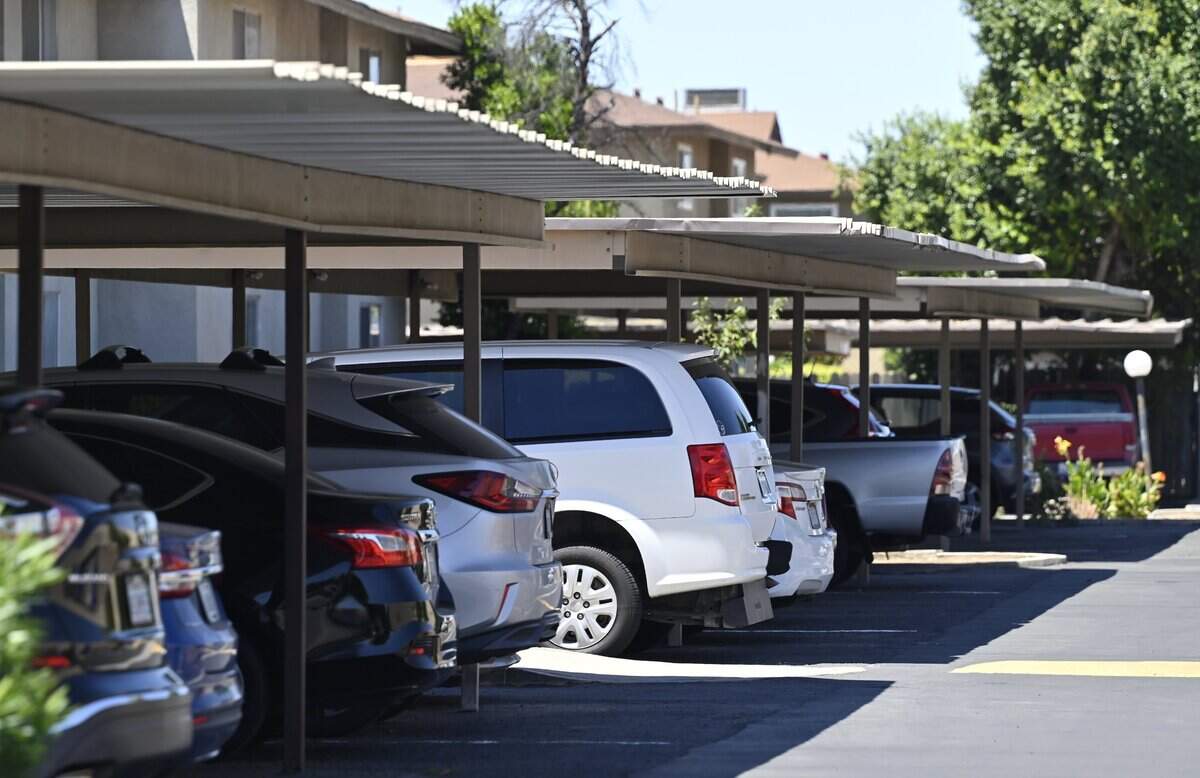 Tenants parked at a large apartment complex, seen Monday, June 29, 2026 in Clovis. The City of Clovis has changed its multifamily residential status which will impact new apartments.