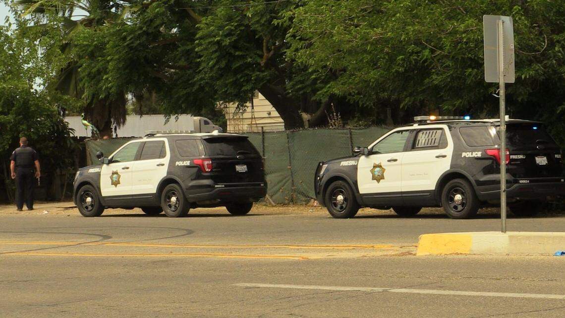 Fresno police responded Saturday, May 28, 2022, to a stabbing on Polk Avenue that left one man hospitalized. A family disturbance was believed to have occurred.