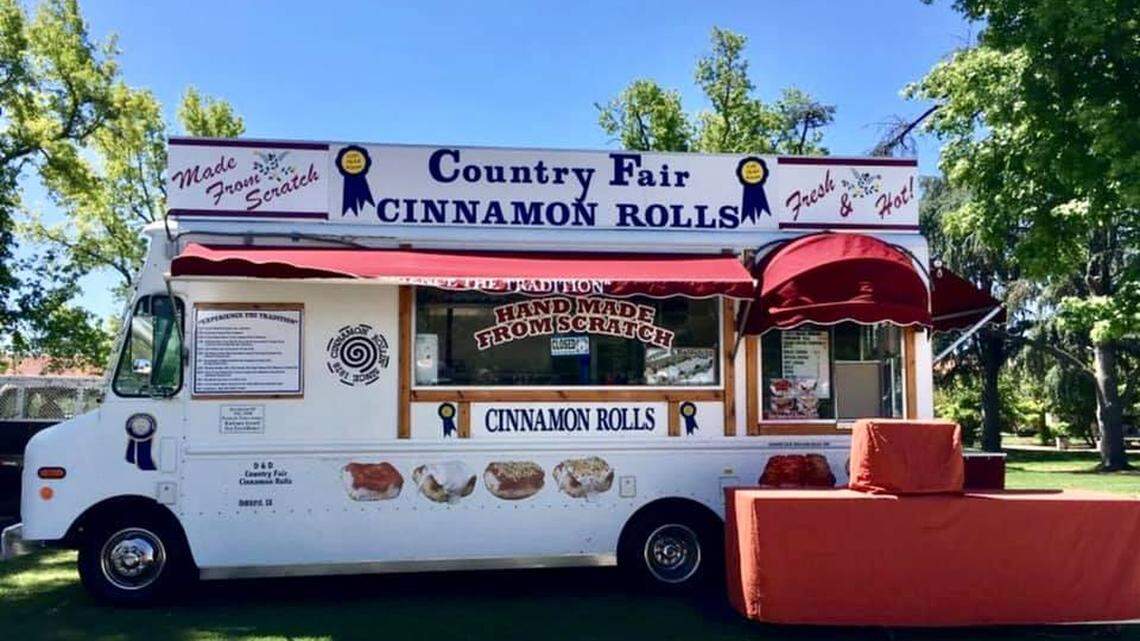 The Country Fair Cinnamon Rolls will be available to customers in Fresno on Saturday, April 11 at the corner of Shaw Avenue and Van Ness in the Pardini’s parking lot.