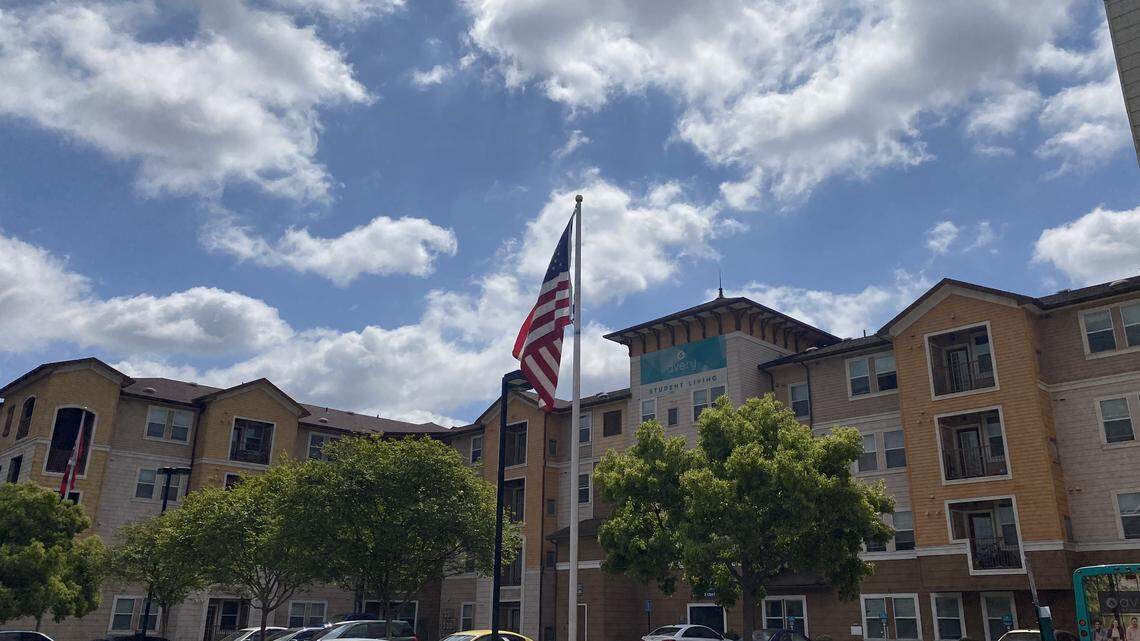 The apartment complex near Barstow Avenue and Highway 41 where Jessica Tiberio lives – for now. She and her partner are among the 30% of Americans who didn’t make their April rent payments. Their Fresno apartment costs $1,100 per month, including utilities.