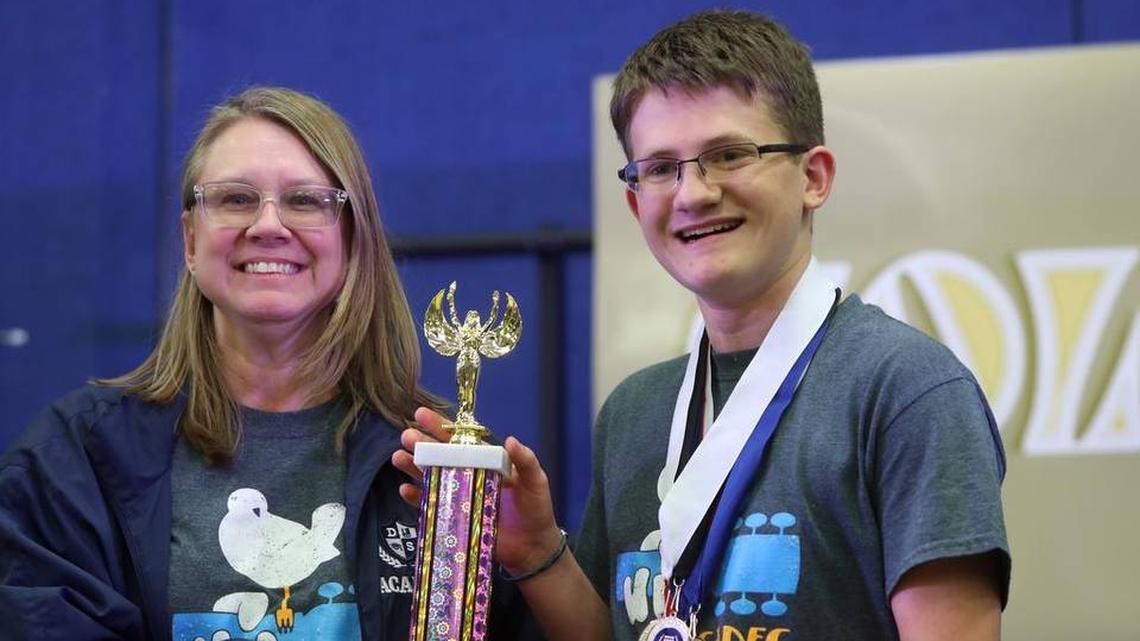 Design Science High won the most-improved award at the 2019 Fresno County Academic Decathlon after betting last year’s total by 13.26 percent. Its coach is Lisa Portela.