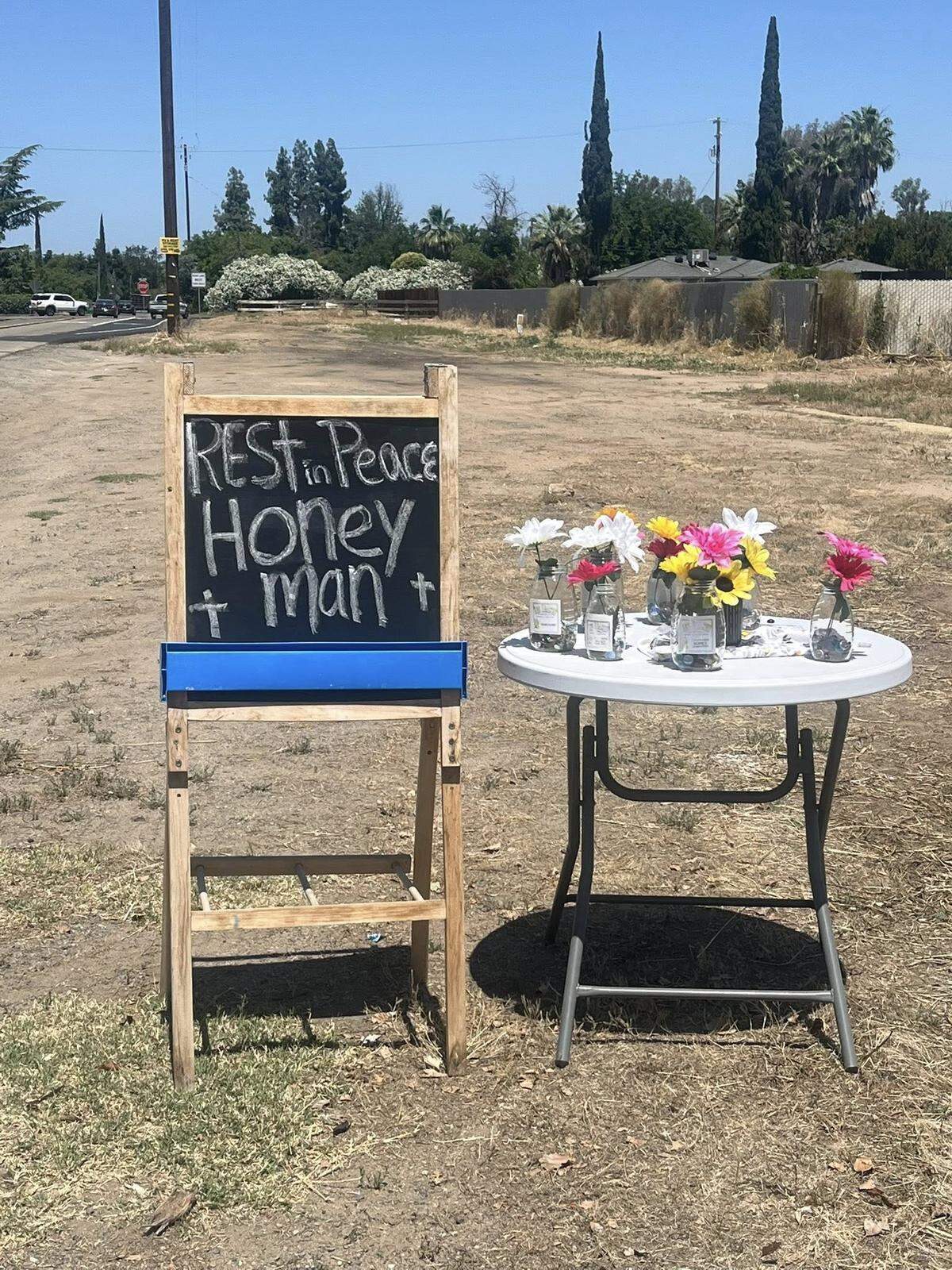 Richard Sanchez, AKA the Clovis Honey Man, sold honey near Temperance and Olive avenues for the past 18 years. In his interactions with customers, Sanchez often would share scripture and pray with or for them. He died on May 12, 2026, at 91 years old due to pancreatic cancer.