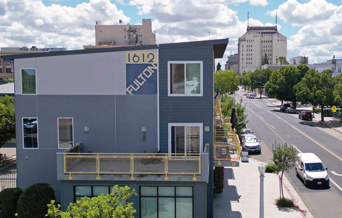 1612 Fulton by Granville Homes, located on Fulton Street, photographed Wednesday, April 22, 2026 in downtown Fresno. Granville Homes has posted its urban portfolio for sale. 