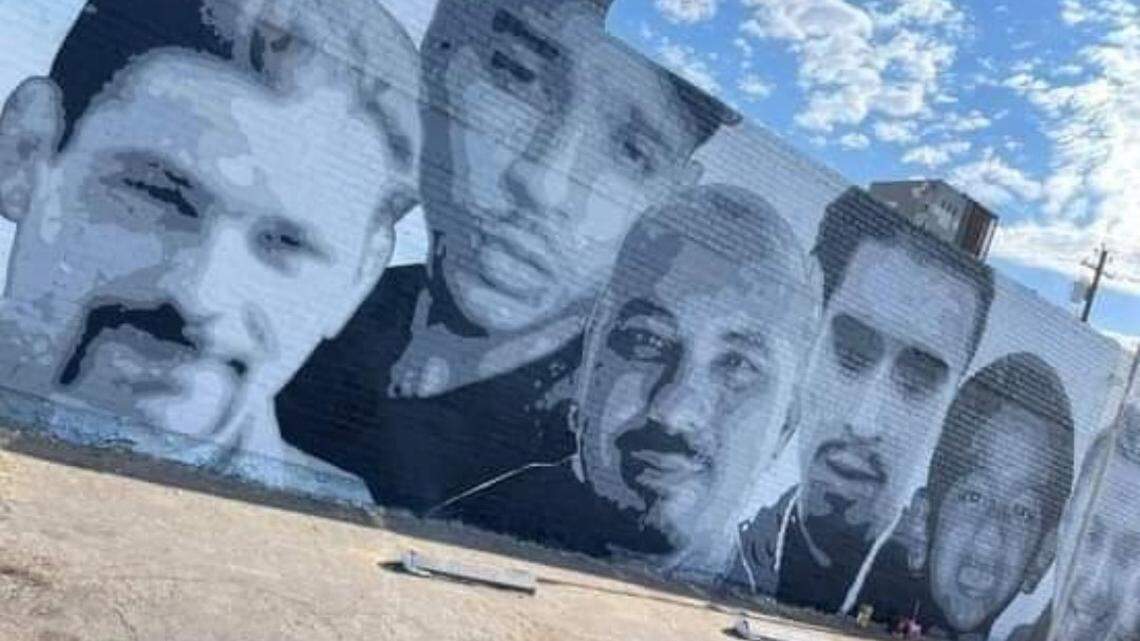 Fresno artist Omar “Super” Huerta spent months painting his mural ‘The Hall of Angels’ in downtown Fresno featuring the portraits of 13 Black and brown faces lost to violence, hoping to honor their lives and bring a sense of comfort to grieving families.
