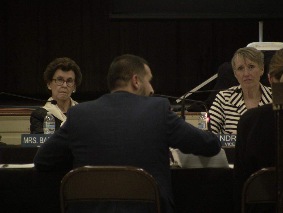 Members of the California Air Resources Board listen as Samir Sheik, San Joaquin Valley Air Pollution Control District executive director, speaks at a hearing of emissions reduction plans in Shafter, Ca, on Thursday, Feb. 13, 2019. 