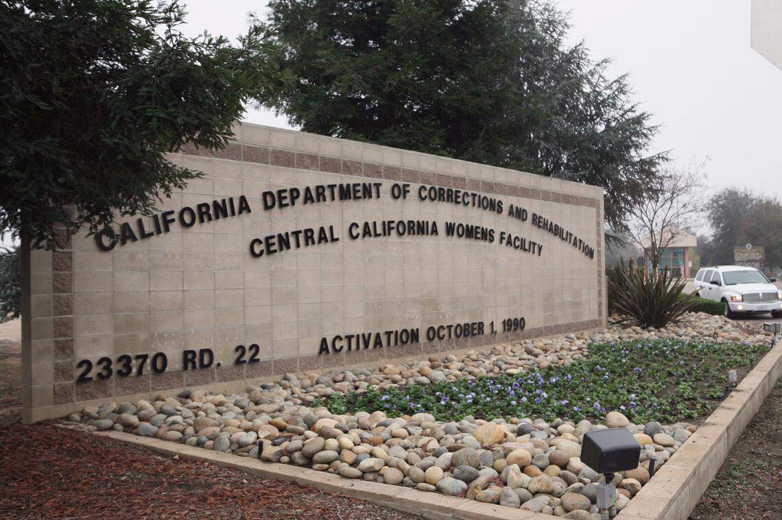 The sign at Central California Women’s Facility in Chowchilla is shown in a file photo.