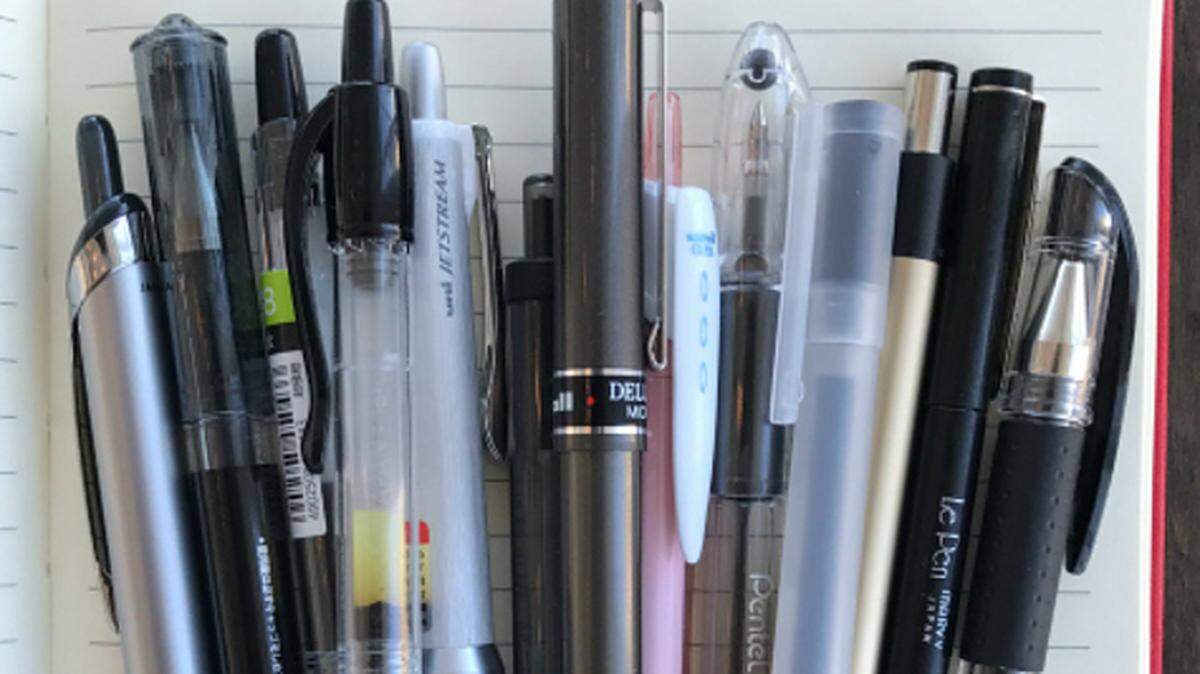 Francine Farber of Fresno has admitted to having a sizable stash of pens.